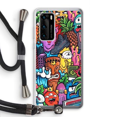 Vexx Mixtape: Huawei P40 Transparant Hoesje met koord