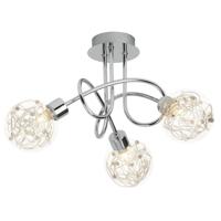 Brilliant Design plafondlampJoya 3-lichts grijs - 00233/15