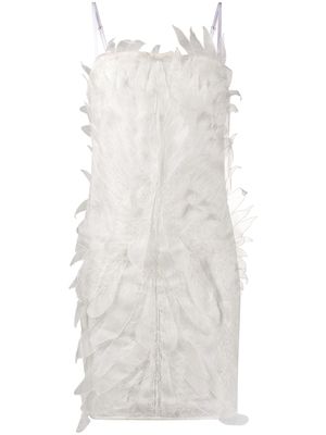 Dolci Follie robe courte à ornements - Blanc