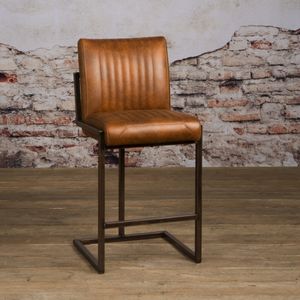 Tower Living Barkruk 'Ferro' (zithoogte 67cm), kleur Lichtbruin