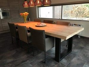 Set van 6 leren kuip eetkamerstoelen - met wieltjes - diverse kleuren bruin - Echt leer, Modern, ontdek de vele Leersoorten en Kleuren bij ShopX