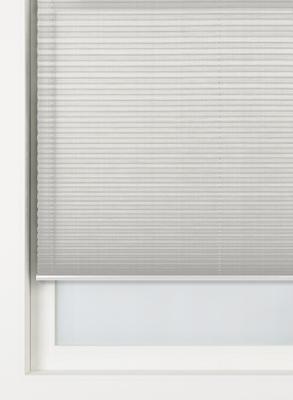 HEMA Plisse enkel linnen transparant lichtgrijs (lichtgrijs)