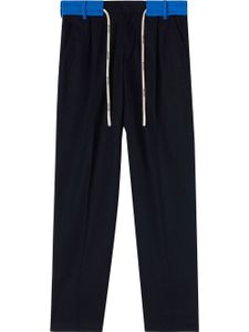 Palm Angels pantalon de jogging à taille ceinturée - Bleu
