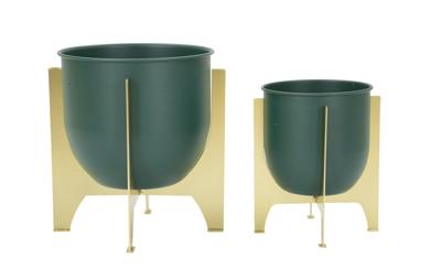 VAASHOUDER GRENT SHET SET 2 STUKS CM Ø 24,5X26-19X21