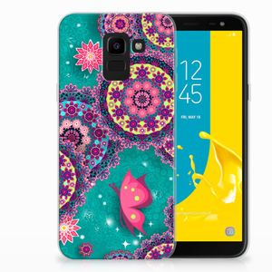 Samsung Galaxy J6 2018 Hoesje maken Cirkels en Vlinders