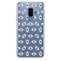 Eyes pattern: Samsung Galaxy S9 Plus Transparant Hoesje