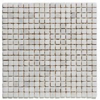 Tegelsample: The Mosaic Factory Natural Stone vierkante mozaïek tegels 30x30 cararra anticato