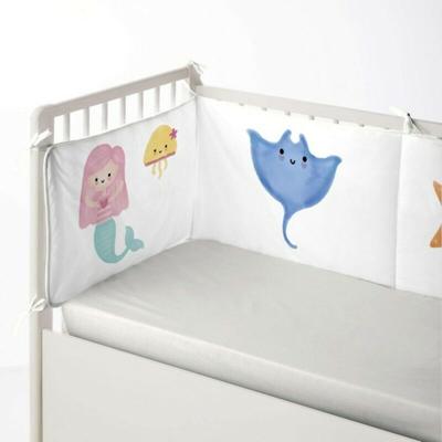 Wiegbeschermer Cool Kids Mermaid (60 x 60 x 60 + 40 cm)