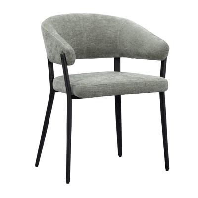 Leen Bakker - Eetkamerstoel Liv - - Stof - Groen - 58x59x77 Cm