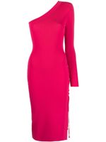 Elisabetta Franchi robe mi-longue à une épaule - Rose
