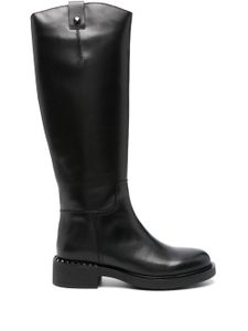 Ash bottes Faith 40 mm en cuir - Noir