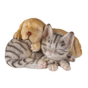 Clayre & Eef Multi Decoratie hond en kat 20*15*11 cm 6PR3336