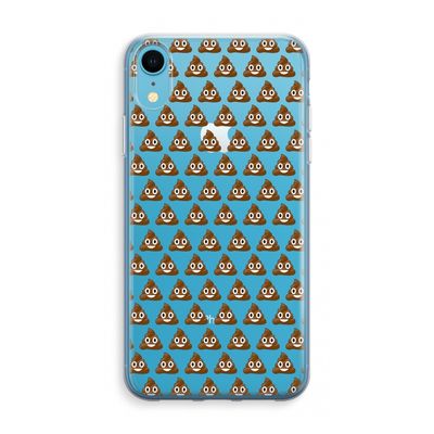Poop emoji: iPhone XR Transparant Hoesje