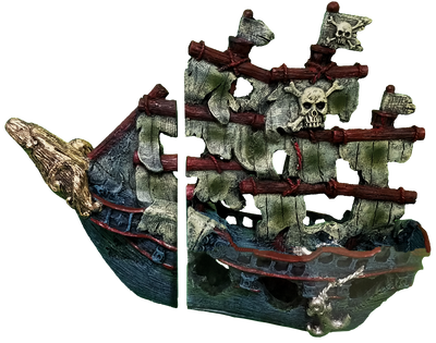 Superfish Scheepswrak Magneet Groot - Aquarium Decoratie 70x56cm voor Zoetwater