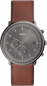 Horlogeband Fossil FS5517 Leder Bruin 22mm