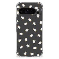Doorzichtige Silicone Hoesje voor Google Pixel 9 Pro XL Pinguïn Doorzichtige Silicone Hoesje voor Google Pixel 9 Pro XL Pinguïn
