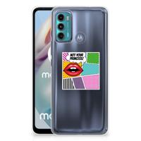 Motorola Moto G60 | Sillicone Back Cover | Popart Princess