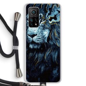 Darkness Lion: Xiaomi Mi 10T 5G Transparant Hoesje met koord