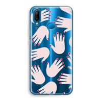 Hands pink: Huawei P20 Lite Transparant Hoesje