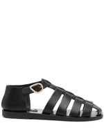 Ancient Greek Sandals sandales Homeria en cuir - Noir - thumbnail