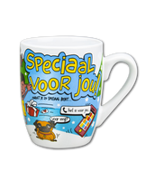 Cartoon mok SMS verslaafde