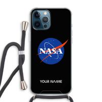 NASA: iPhone 12 Pro Max Transparant Hoesje met koord