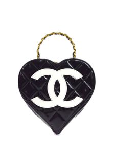 CHANEL Pre-Owned sac à main CC Heart (1995) - Noir