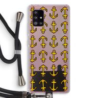 Musketon Anchor: Samsung Galaxy A51 5G Transparant Hoesje met koord