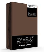 Zavelo Flanel Laken Taupe-1-persoons (150x260 cm) - thumbnail