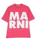 Marni Kids t-shirt à logo imprimé - Rose