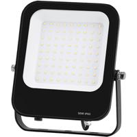LED Bouwlamp 50W - Schijnwerper 6500K - Waterdicht IP65 - Mat Zwart