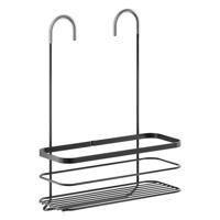 Metaltex doucherek 28x14x38 cm zwart/metaal
