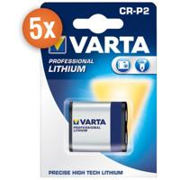 Voordeelpak van 5 x Varta Photo Lithium batterijen CR-P2