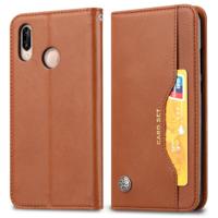 Knead huidtextuur horizontale Flip lederen case voor Huawei P30 lite met foto frame & houder & kaartsleuven & portemonnee (bruin)