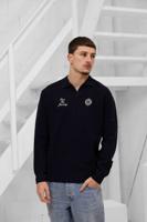 Pure Path Own The Journey Knitwear Polo Sweater Heren Donkerblauw - Maat S - Kleur: Donkerblauw | Soccerfanshop