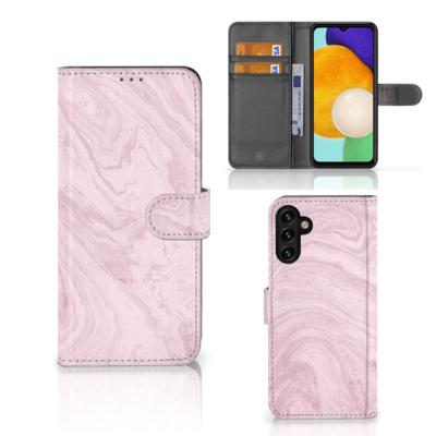 Samsung Galaxy A04s | Samsung Galaxy A13 5G | Bookcase | Marble Pink - Origineel Cadeau Vriendin