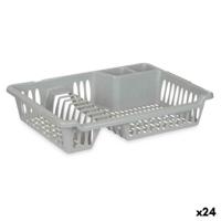Afdruiprek voor Keukengootsteen Kinvara Zilverkleurig 40 x 8 x 29,5 cm (24 Stuks)