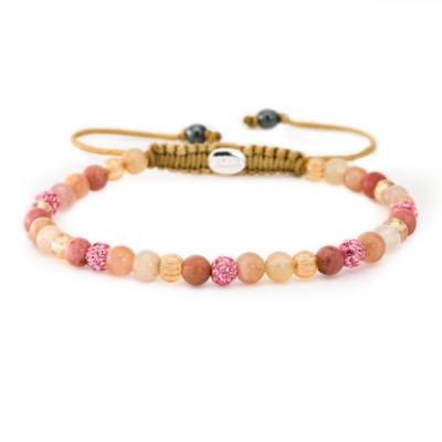 Karma Armband Spiral Vivia XXS Pink Crystal