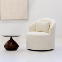 Draaifauteuil Taavi Bouclé Beige - Giga Meubel