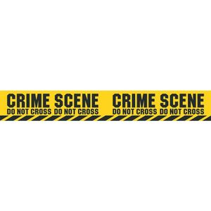 2x Politie thema plastic afzetlinten Crime Scene 600 cm   -