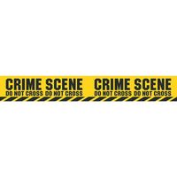 2x Politie thema plastic afzetlinten Crime Scene 600 cm   -
