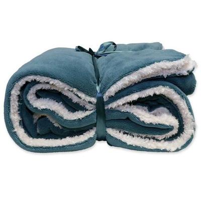 Unique Living Unique Living Plaid Lars 150x200cm jeans blue