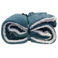Unique Living Unique Living Plaid Lars 150x200cm jeans blue