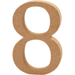 Creativ Company Cijfer 8 mdf 8cm, 1st.