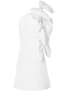 Carolina Herrera robe courte à détail de nœud - Blanc