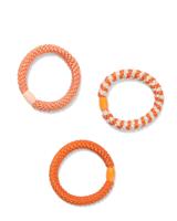 HEMA Haarelastiek oranje - 3 stuks (oranje)