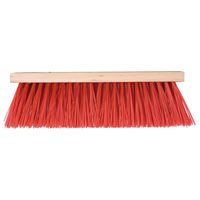 Bezemkop buiten rood FSC hout/nylon 35 cm - thumbnail