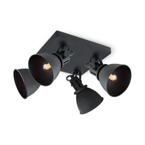 Opbouwspot Fama 4 - incl. dimbare LED lamp - zwart