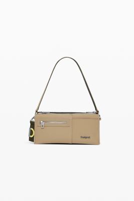 Small two-tone convertible bag - BROWN - U