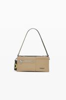 Small two-tone convertible bag - BROWN - U